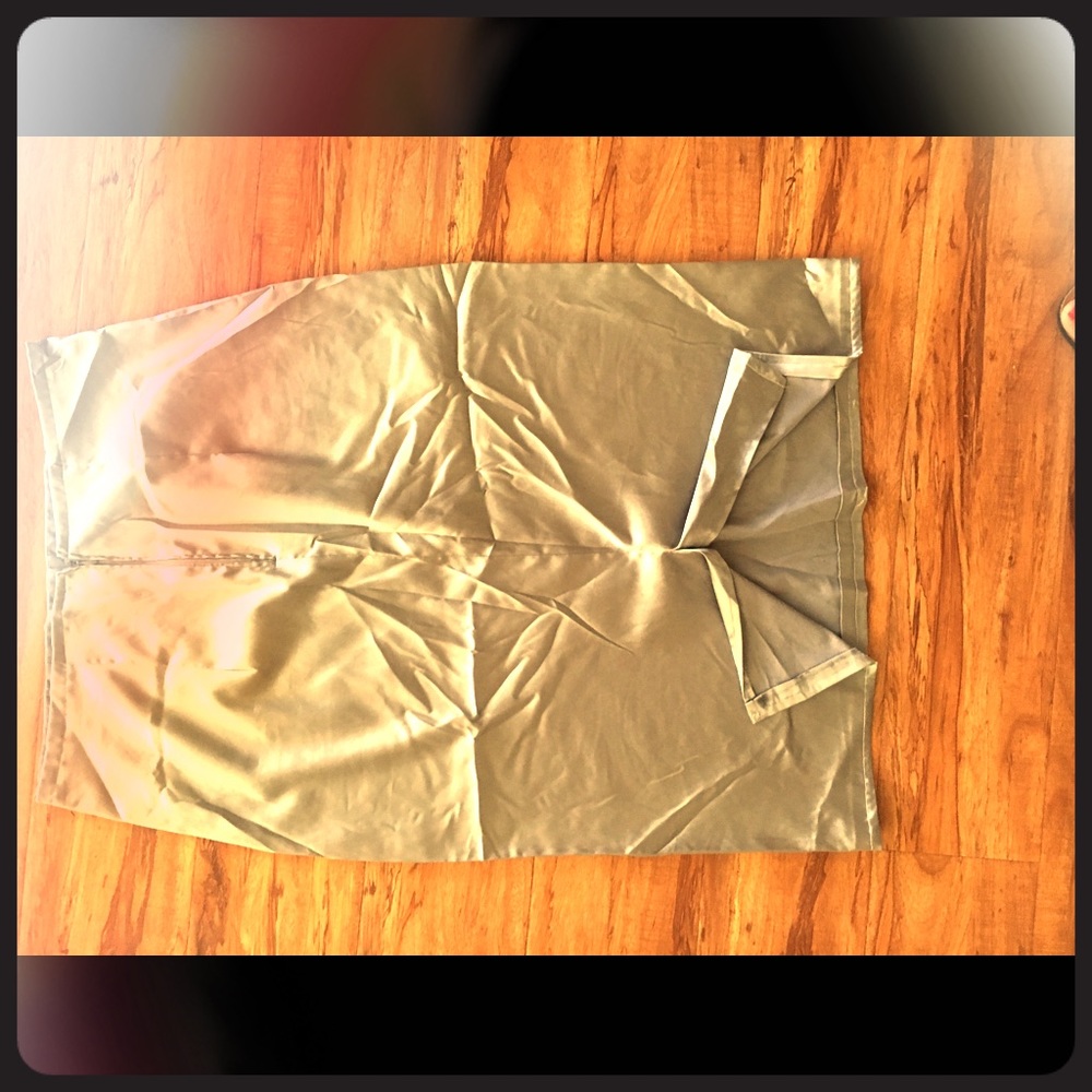 Customize silver pencil skirt